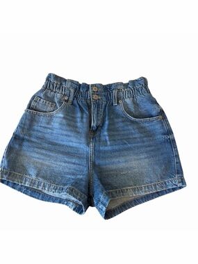 Reserved Blue Jean Shorts Size 10 | Elastic Waist Denim | Casual Everyday Style
